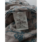 mina perhonen  ミナペルホネン mela   mela 刺繍 ノースリーブ ワンピース 36  ライトグレー  【中古】