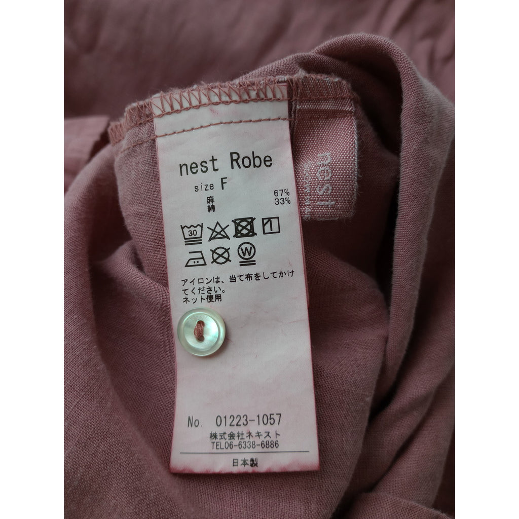 nest Robe ネストローブ 2wayギャザーバルーンワンピース ピンク 【中古】