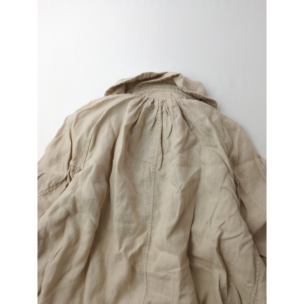 KAPITAL キャピタル ソフトリネンフィッシャーマンズラグランワンピース ライトベージュ XS  【中古】