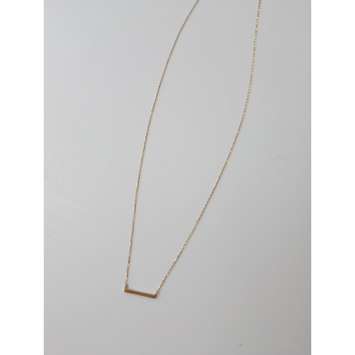 ete エテ  レイヤーバー K18 ネックレス  ゴールド  アクセサリー 【中古】