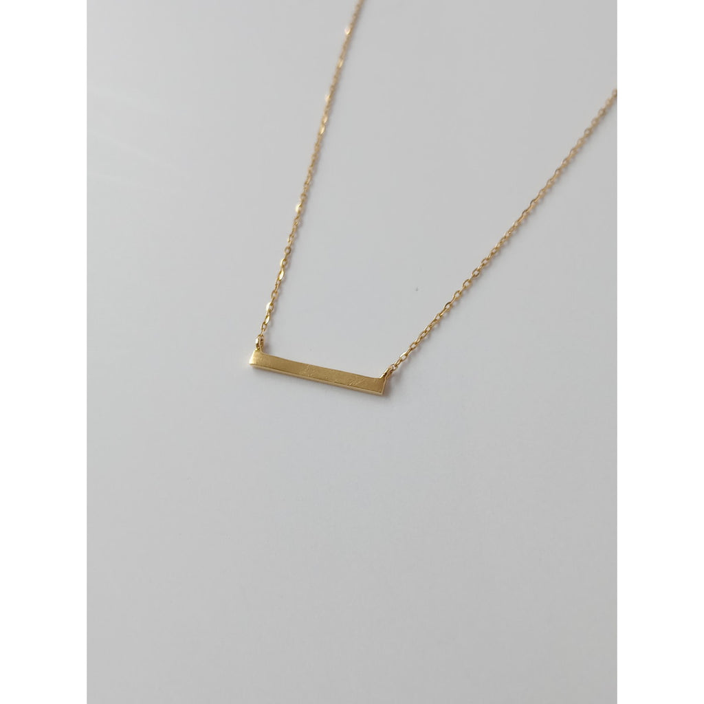 ete エテ  レイヤーバー K18 ネックレス  ゴールド  アクセサリー 【中古】