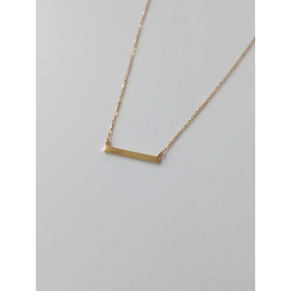 ete エテ  レイヤーバー K18 ネックレス  ゴールド  アクセサリー 【中古】