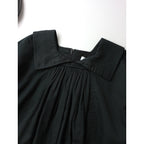 COMME des GARCONS COMME des GARCONS コムデギャルソン コムコム ビッグカラー ギャザー ボリューム ブラウス 黒 ブラック XS 【中古】