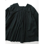 COMME des GARCONS COMME des GARCONS コムデギャルソン コムコム ビッグカラー ギャザー ボリューム ブラウス 黒 ブラック XS 【中古】