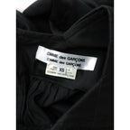 COMME des GARCONS COMME des GARCONS コムデギャルソン コムコム ビッグカラー ギャザー ボリューム ブラウス 黒 ブラック XS 【中古】