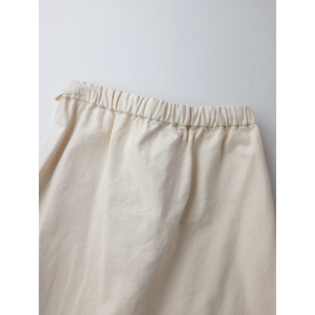 gasa ガサグルー キャンバス コットン 綿 100％  ロングスカート 生成り 【中古】