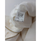 Drawer ドゥロワー RESORT1 ホワイト ファンシーツイードブルゾン  ジャケット  白 38  【中古】