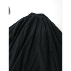 26SS suzuki takayuki スズキタカユキ petal blouse コットン シルク パネル ブラウス シャツ 長袖 黒 ブラック 【中古】