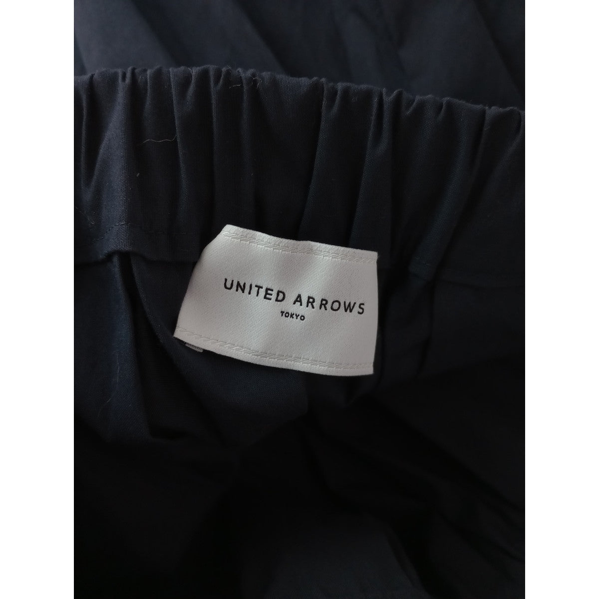 26SS UNITED ARROWS ユナイテッドアローズ ボリューム タック スカート ‐ウォッシャブル‐ 黒 ブラック  【中古】