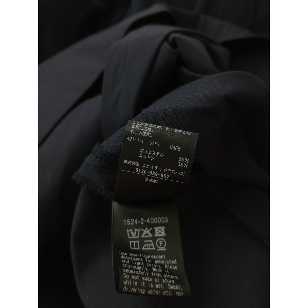 26SS UNITED ARROWS ユナイテッドアローズ ボリューム タック スカート ‐ウォッシャブル‐ 黒 ブラック  【中古】