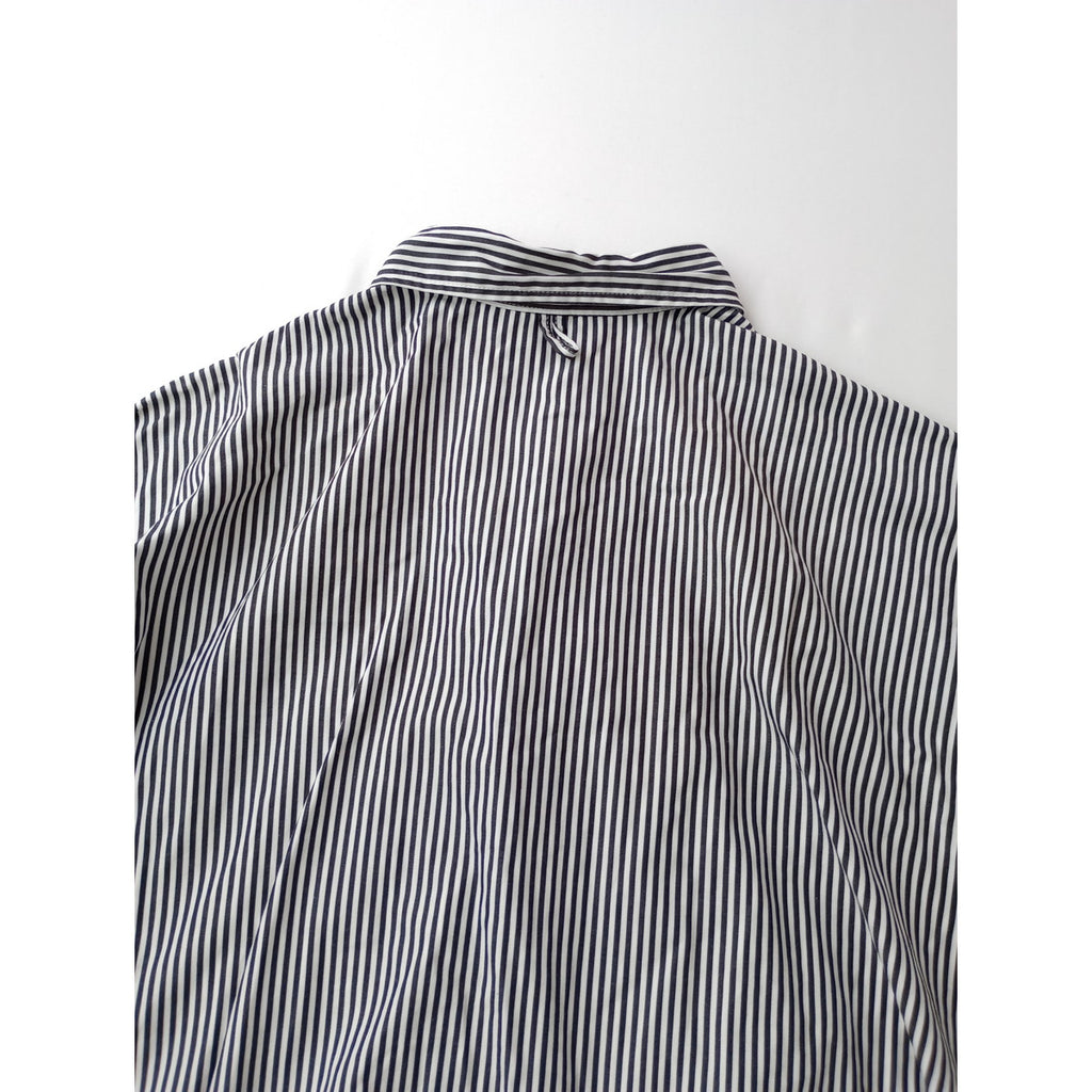 Americana  アメリカーナ  ストライプ  ロング  シャツ ワンピース  白黒  【中古】