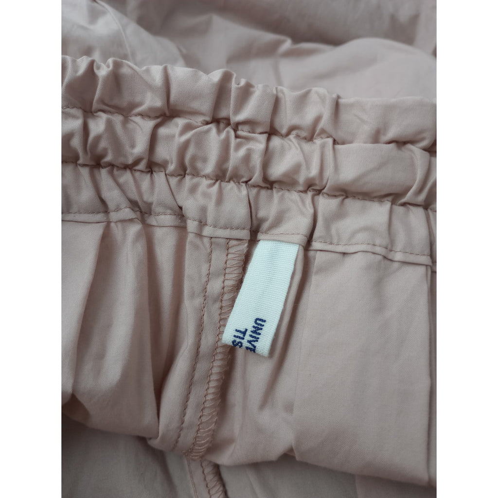 25SS  UNIVERSAL TISSU ユニバーサルティシュ ナチュラルタイプライター コクーンイージーパンツ ピンク 【中古】