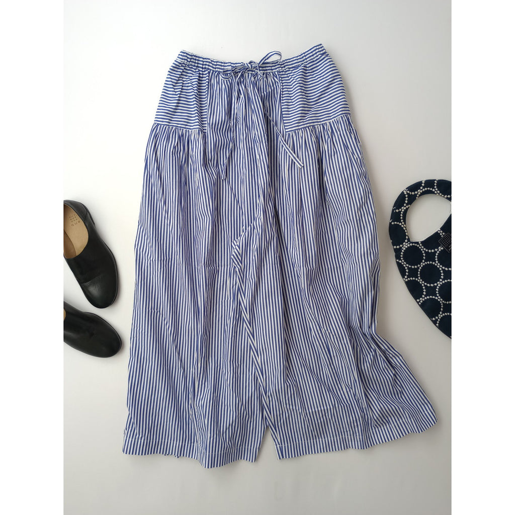 TANG タング ストライプコットンパンツ  ブルー  38  【中古】