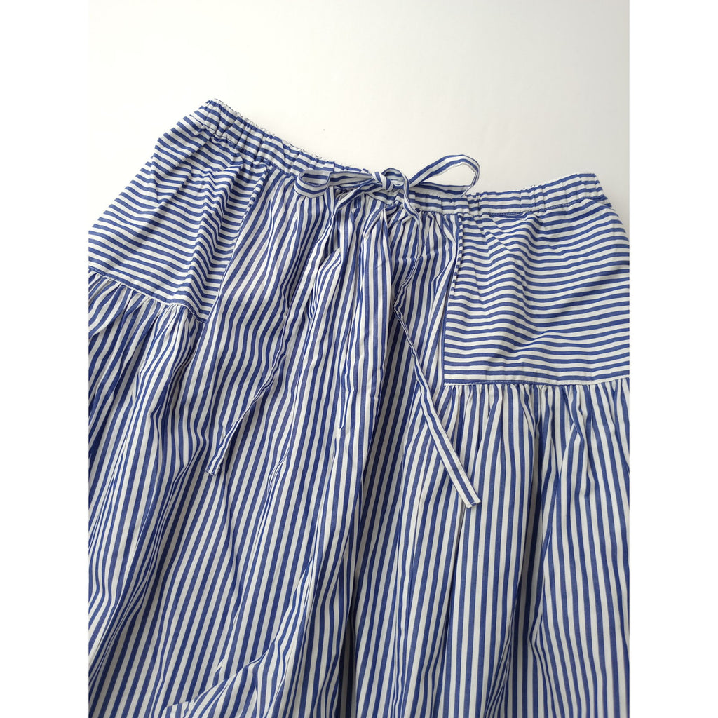 TANG タング ストライプコットンパンツ  ブルー  38  【中古】