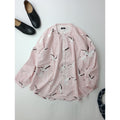 marble SUD  マーブルシュッド  コウノトリ  ストライプ  シャツ   長袖 トップス  ピンク  【中古】