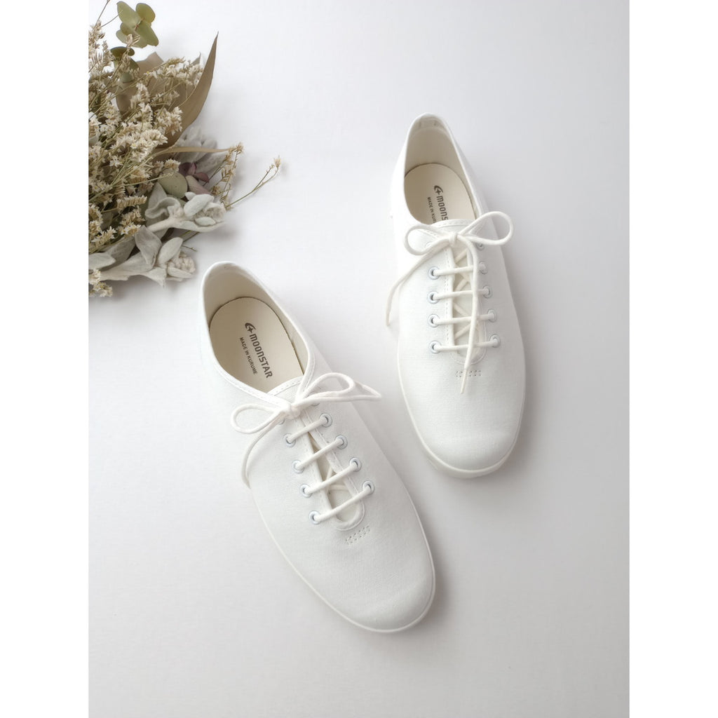 新品  Moonstar ムーンスター FINE VULCANIZED LITE UBAL WHITE スニーカー 白 ホワイト  靴 24