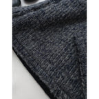 COMME des GARCONS コムデギャルソン ダブルブレスト ビッグシルエット ニット 裁断 バルーンコート  ネイビー  S (3M＋1568)【中古】