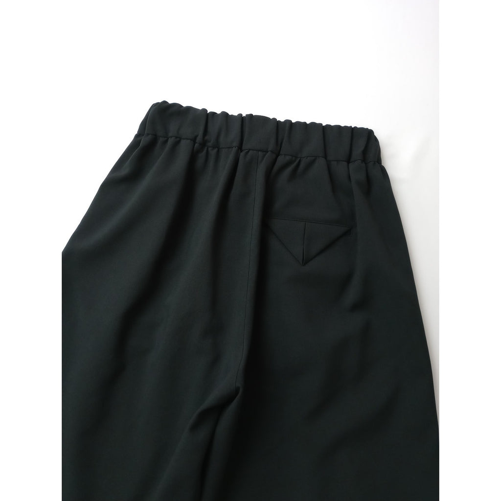 NO CONTROL AIR ノーコントロールエアー オクタグラムポリエステル・艶消平織 裾８タックパンツ 黒 ブラック3【中古】