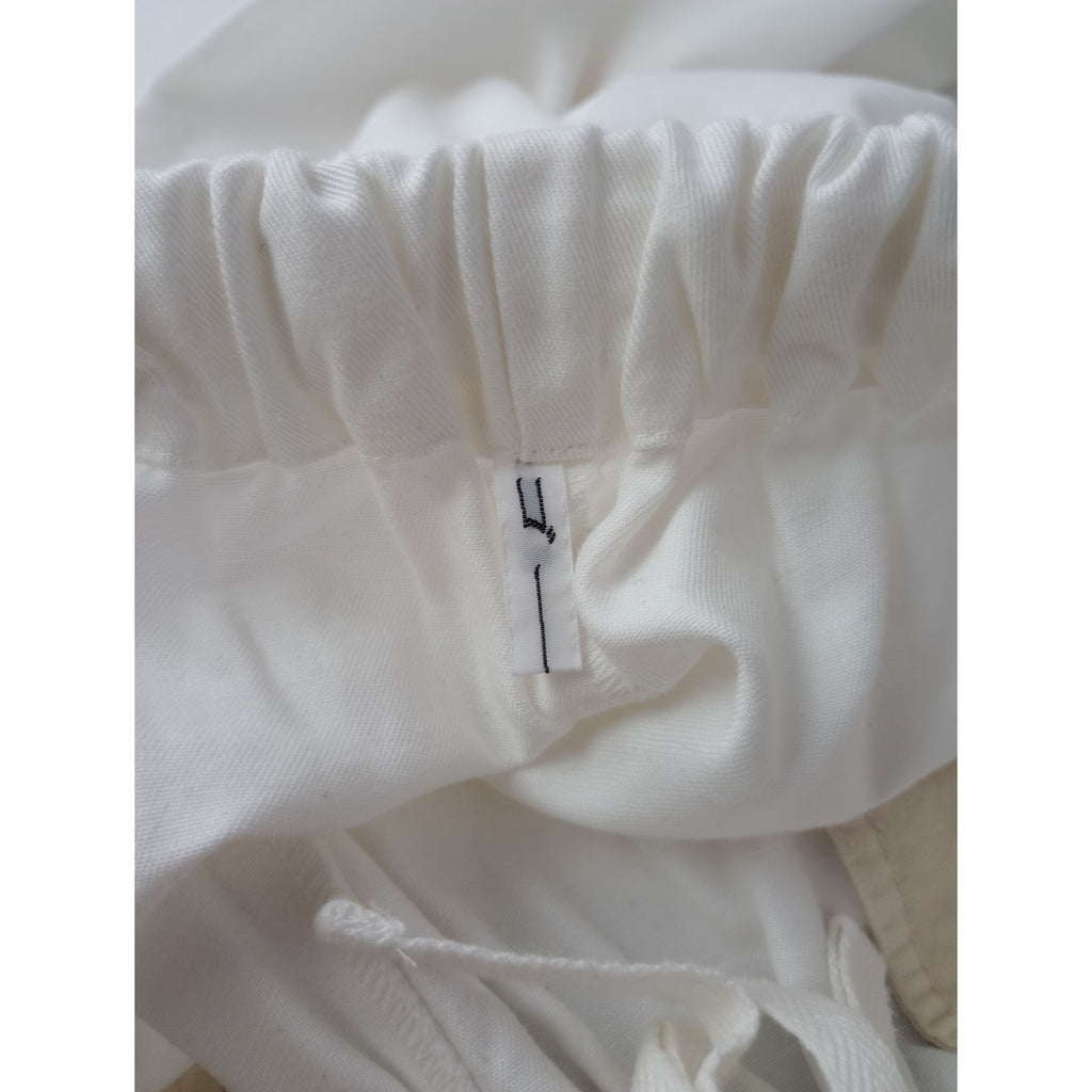 ゴーシュ  カツラギ ワイド パンツ 白  2 【中古】