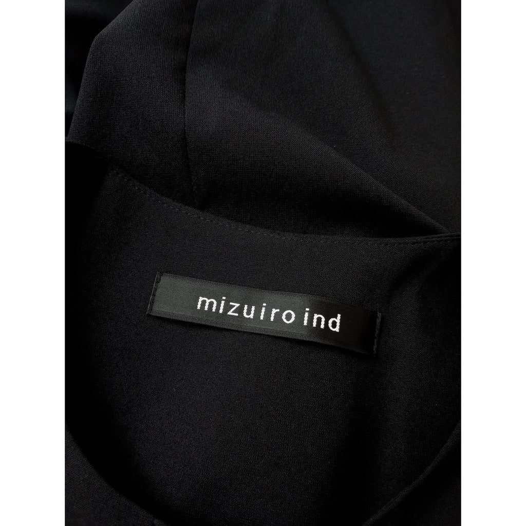 mizuiro ind ミズイロインド コクーンジレ ロングベスト 黒 ブラック  【中古】