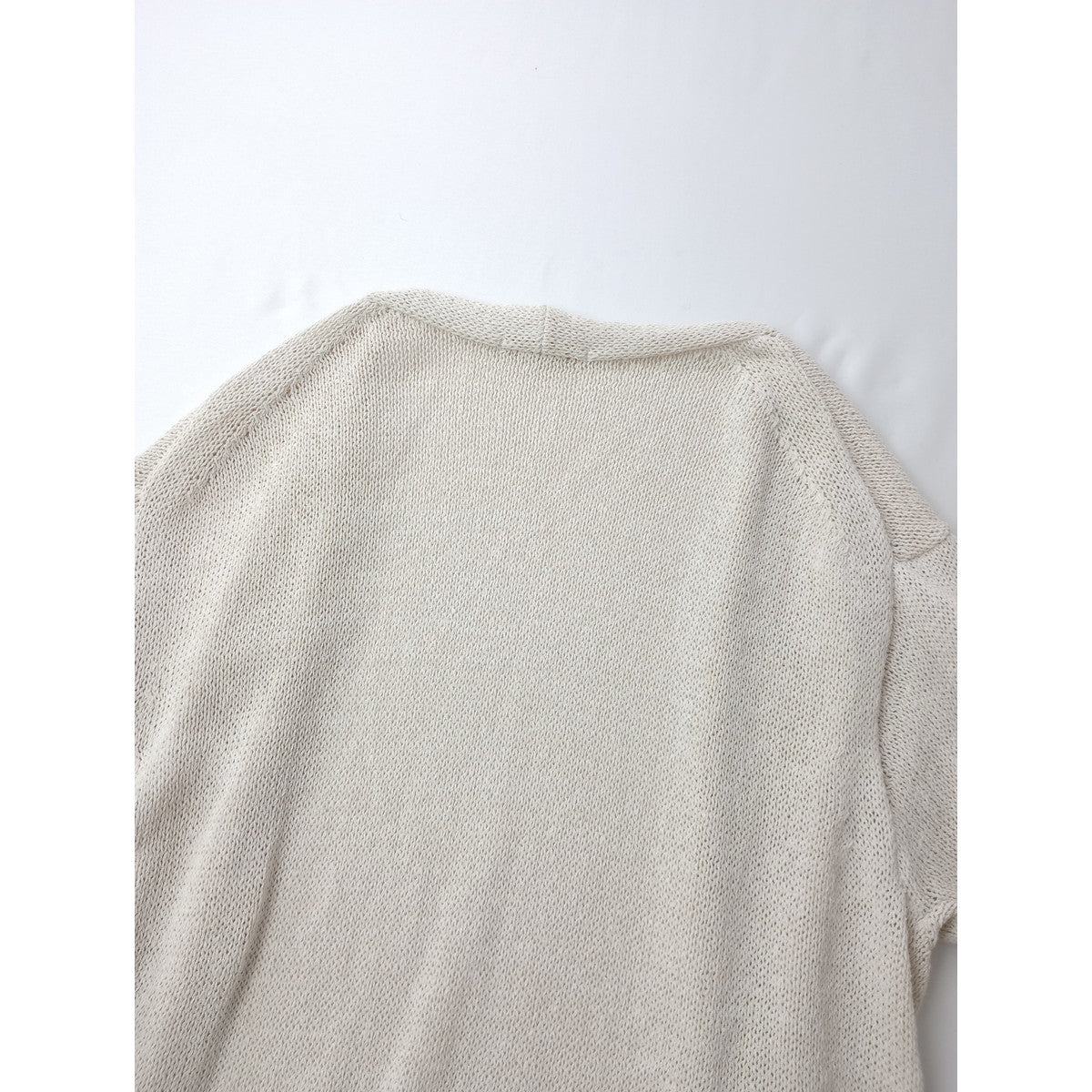 Plage プラージュ 和紙 ブレンド ロング ニット カーディガン ライトベージュ  【中古】