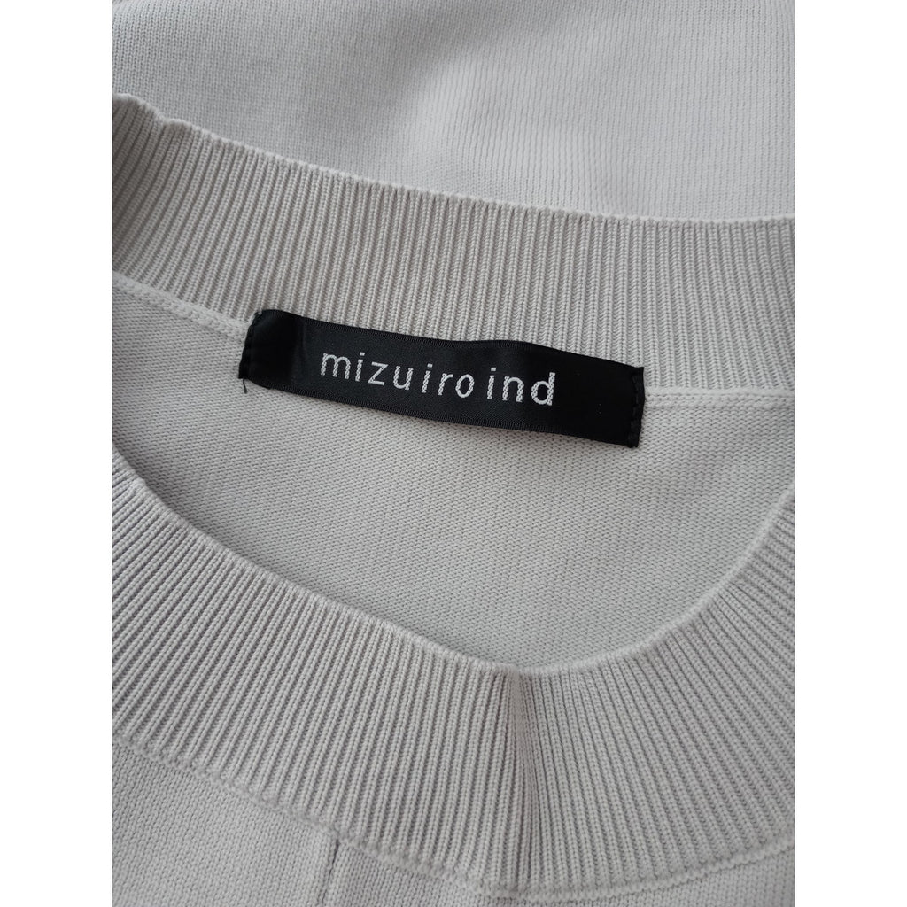 mizuiro ind ミズイロインド cocoon wide vest コクーン ワイド ベスト グレー  【中古】