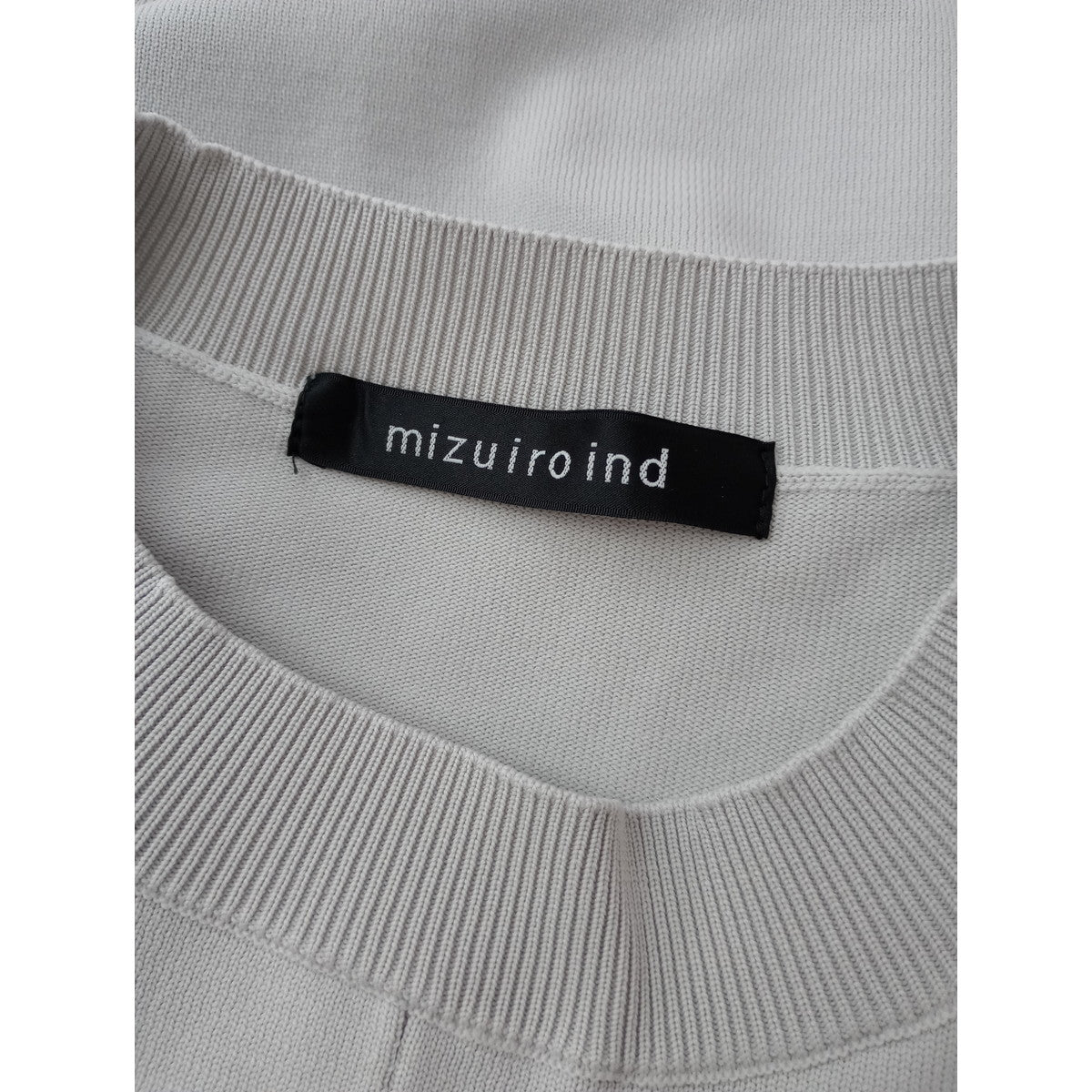mizuiro ind ミズイロインド cocoon wide vest コクーン ワイド ベスト グレー  【中古】