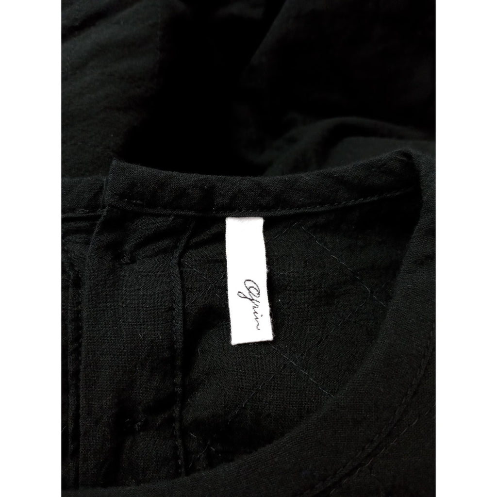 24AW  grin グリン QUILT GATHERED SLEEVE PULLOVER キルトギャザー スリーブ プルオーバー トップス 黒 ブラック 2  【中古】