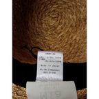 Mia Hat & Accessory ミア ハット アンド アクセサリー 麦わら帽子 ハット  黒 ブラック 【中古】