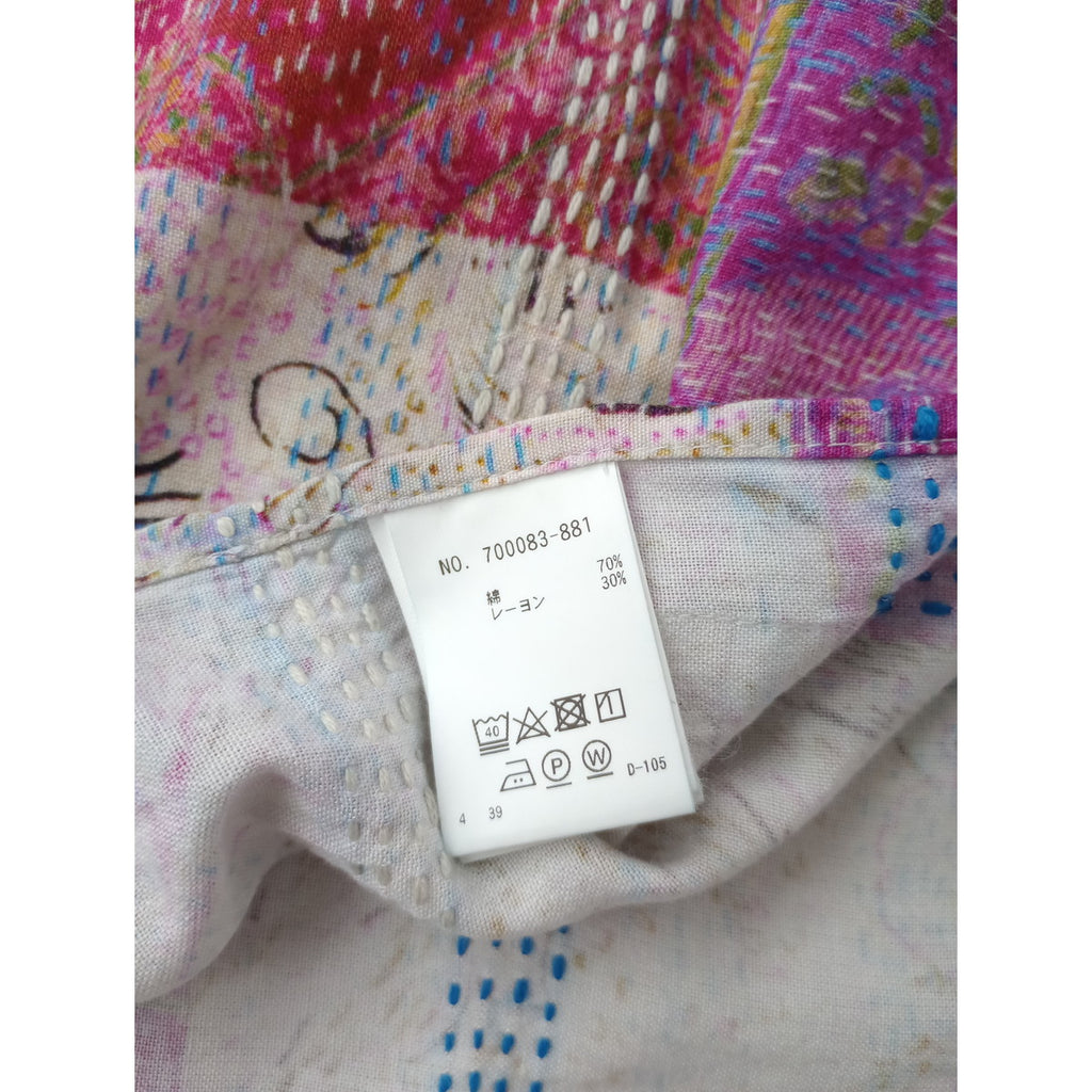 HOLLYWOOD RANCH MARKET ハリウッドランチマーケット カンタ プリント 刺し子  ストール スカーフ 【中古】