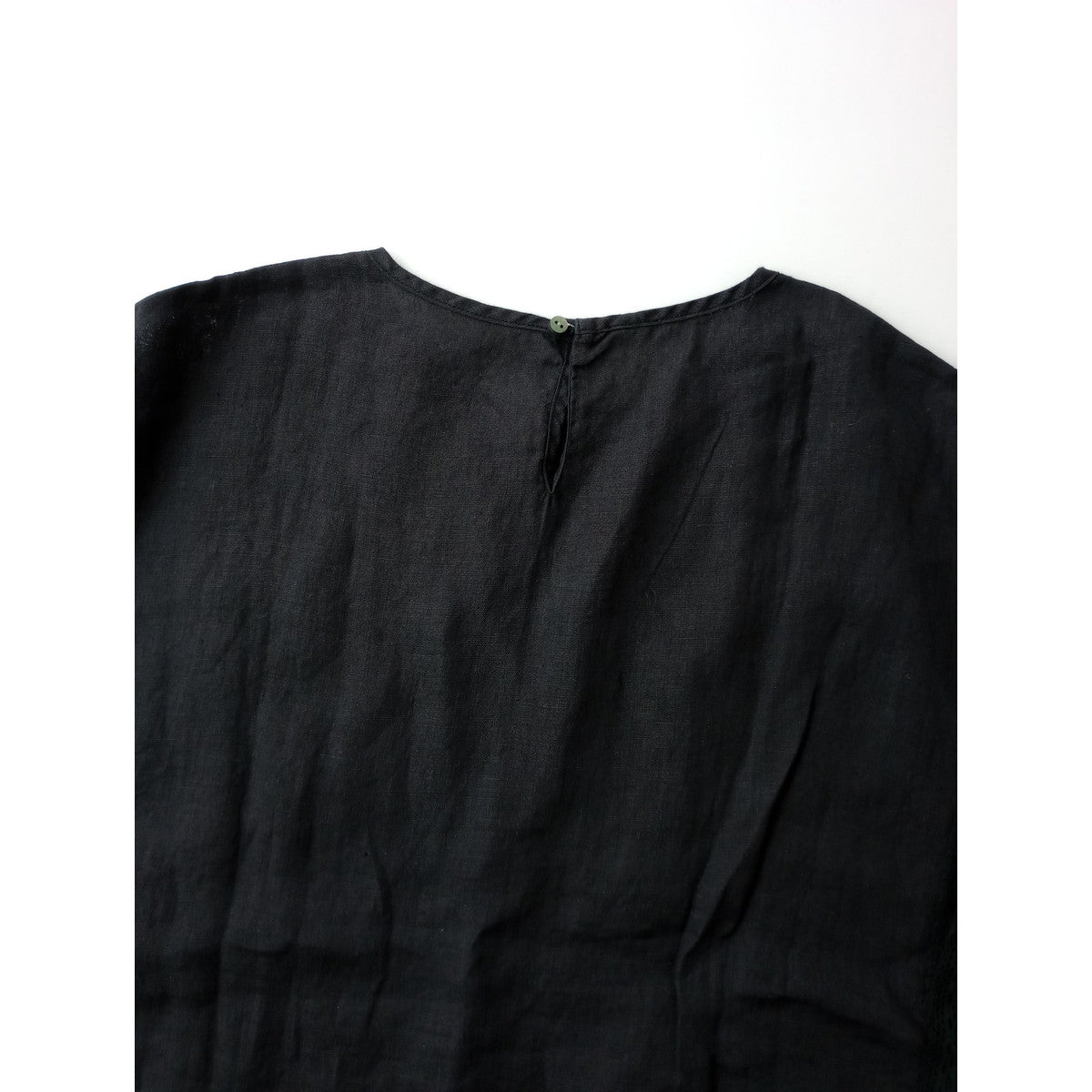 nest Robe  ネストローブ  リネン レース タッカー ベスト 黒 ブラック  【中古】