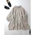 24SS nest Robe ネストローブ リネン超撥水オーバー 長袖 シャツ  トップス   生成 【中古】