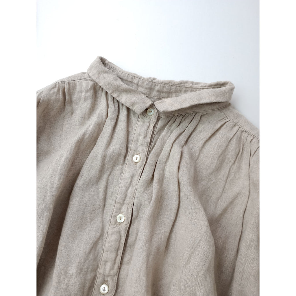 24SS nest Robe ネストローブ リネン超撥水オーバー 長袖 シャツ  トップス   生成 【中古】