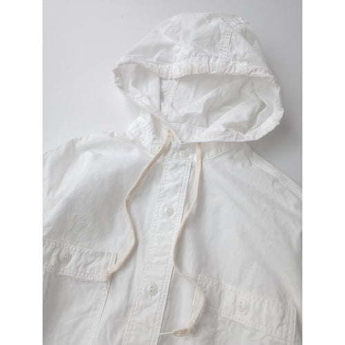 orslow × BEAMS BOY オアスロウ ビームスボーイ 別注フードシャンブレーワークシャツ 白  【中古】