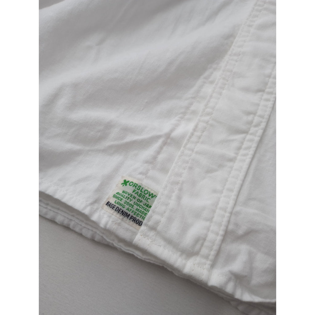 orslow × BEAMS BOY オアスロウ ビームスボーイ 別注フードシャンブレーワークシャツ 白  【中古】