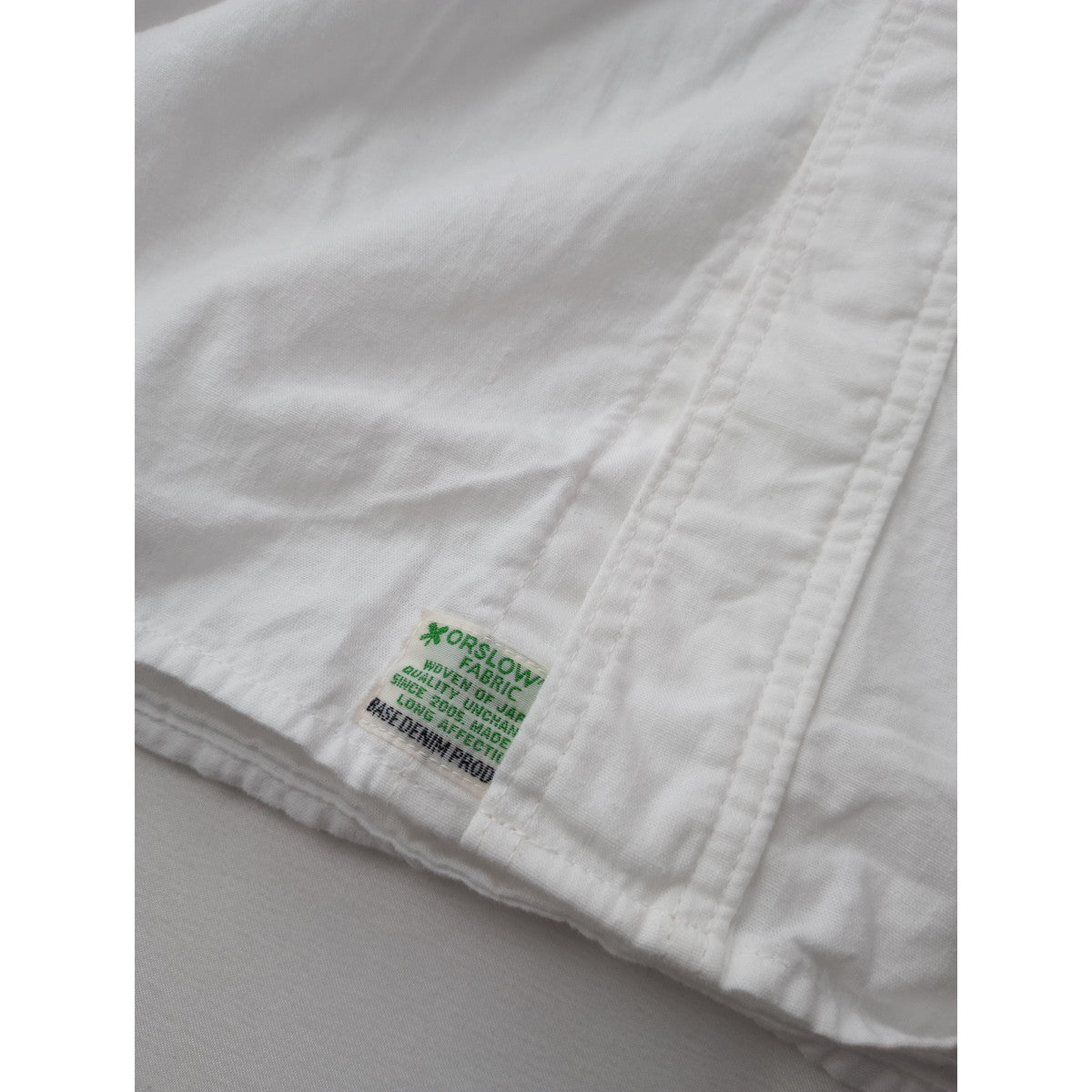 orslow × BEAMS BOY オアスロウ ビームスボーイ 別注フードシャンブレーワークシャツ 白  【中古】