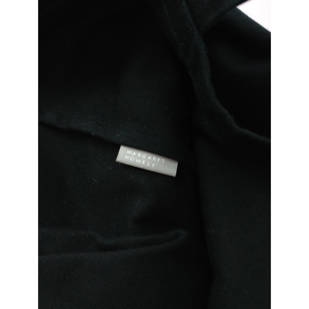 MARGARET HOWELL マーガレットハウエル  50周年記念 限定 旧ロゴ トートバッグ 黒 ブラック 【中古】