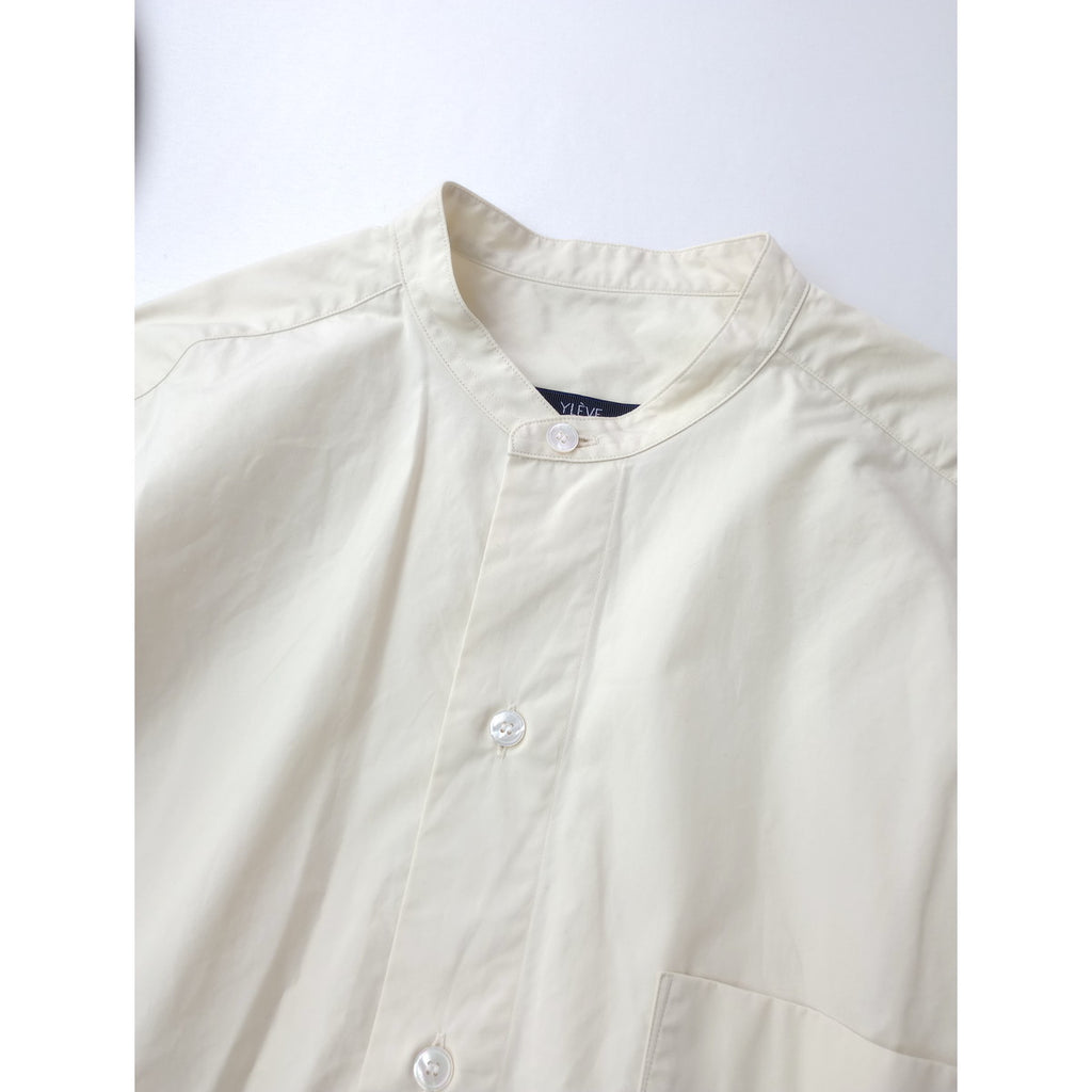 YLEVE イレーヴ コットンタイプライターシャツ フレンチスリーブ ブラウス シャツ  レモンイエロー 【中古】