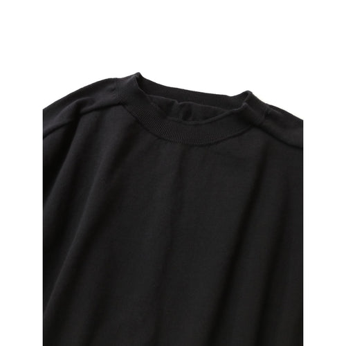 as it is. Linenya リネンヤ モックネック5分袖 ニット トップス 黒 ブラック 【中古】
