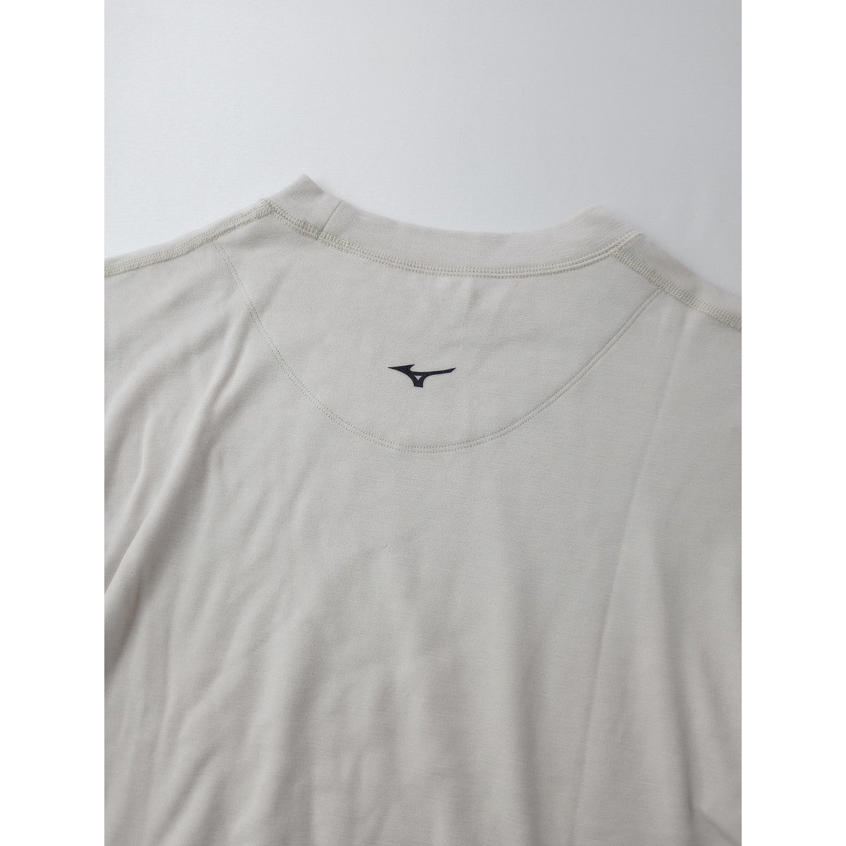 MARGARET HOWELL × MIZUNO マーガレットハウエル ミズノ BREATH THERMO WOOL JERSEY ウール 毛 混 長袖 カットソー プルオーバートップスアイボリー 2 【中古】