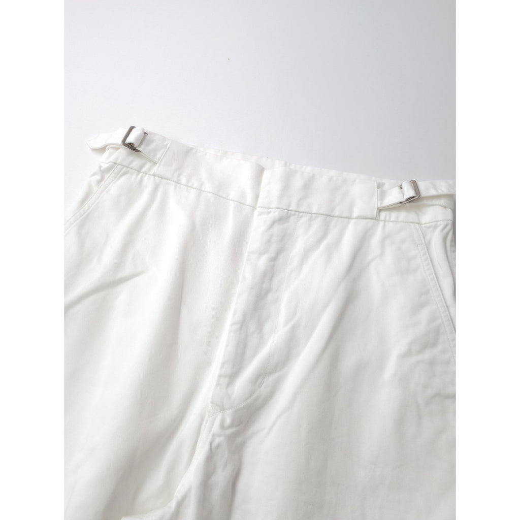 Y by YLEVE  イレーヴ サイド アジャスター 付  ワイド パンツ 白 1  【中古】