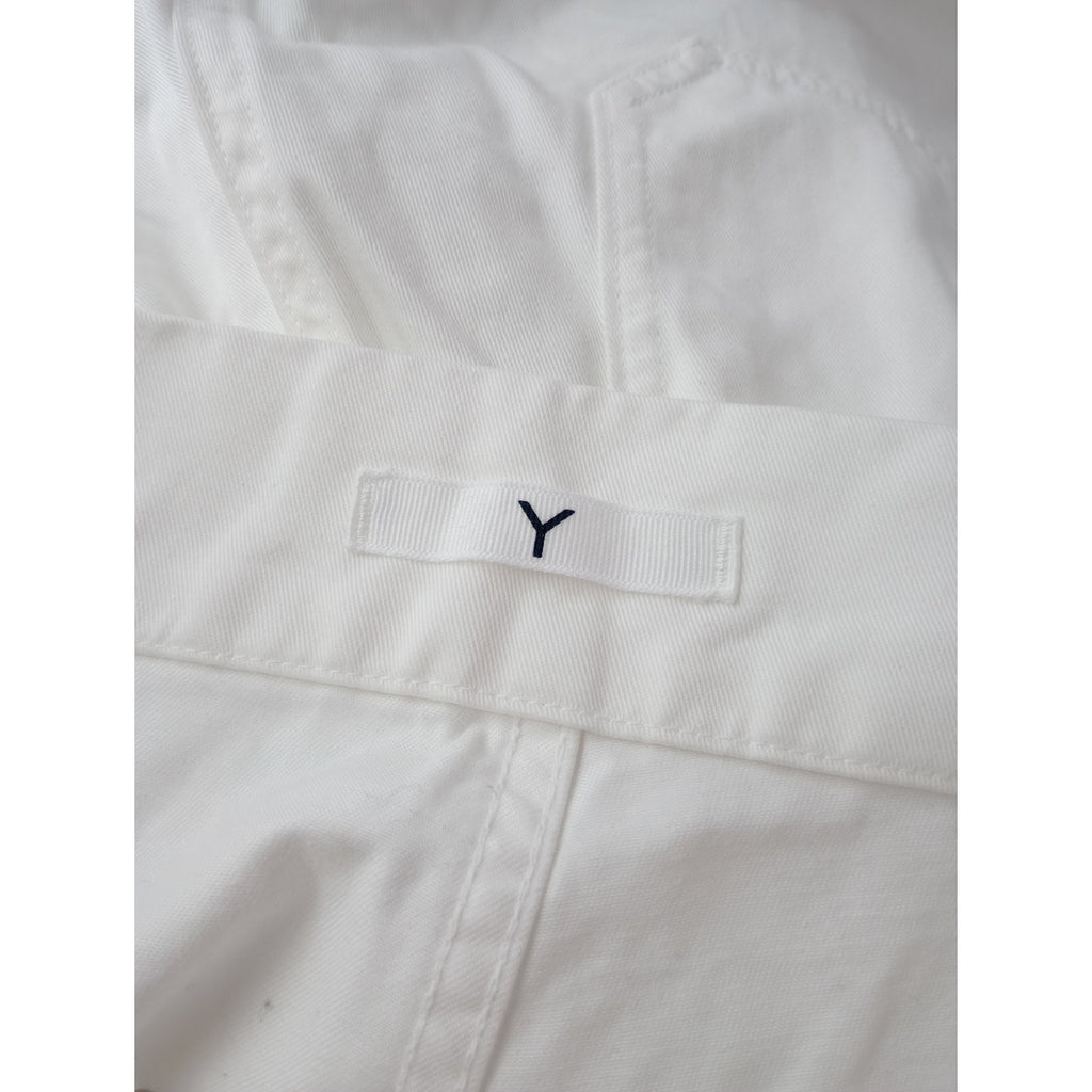 Y by YLEVE  イレーヴ サイド アジャスター 付  ワイド パンツ 白 1  【中古】