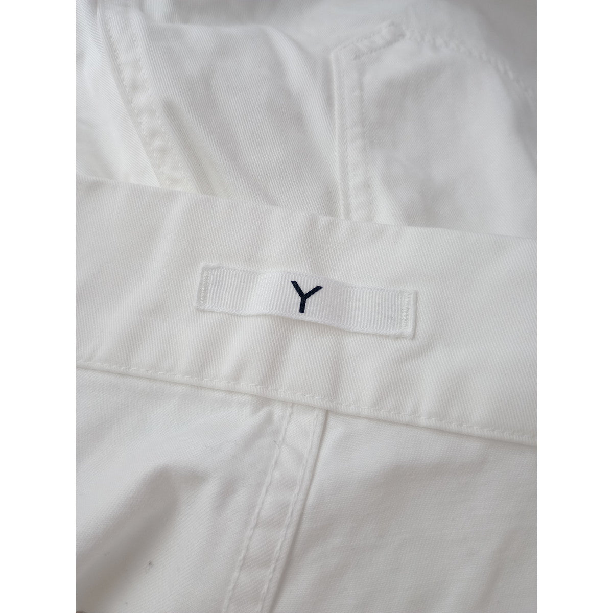Y by YLEVE  イレーヴ サイド アジャスター 付  ワイド パンツ 白 1  【中古】