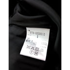 MARGARET HOWELL マーガレットハウエルFINE FLANNEL SKIRT ウール 毛 混 プリーツ ロングスカート 2 黒 ブラック (5M＋2235)【中古】   【中古】