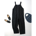fog linen work フォグリネンワーク サロペット オールインワン 黒 ブラック  【中古】