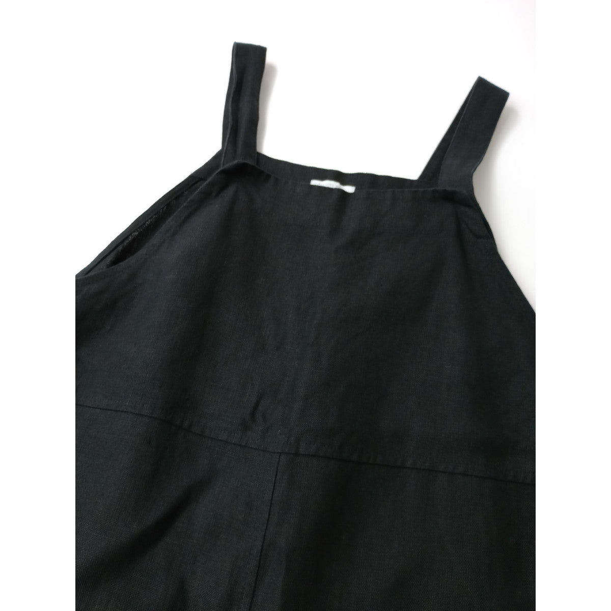 fog linen work フォグリネンワーク サロペット オールインワン 黒 ブラック  【中古】