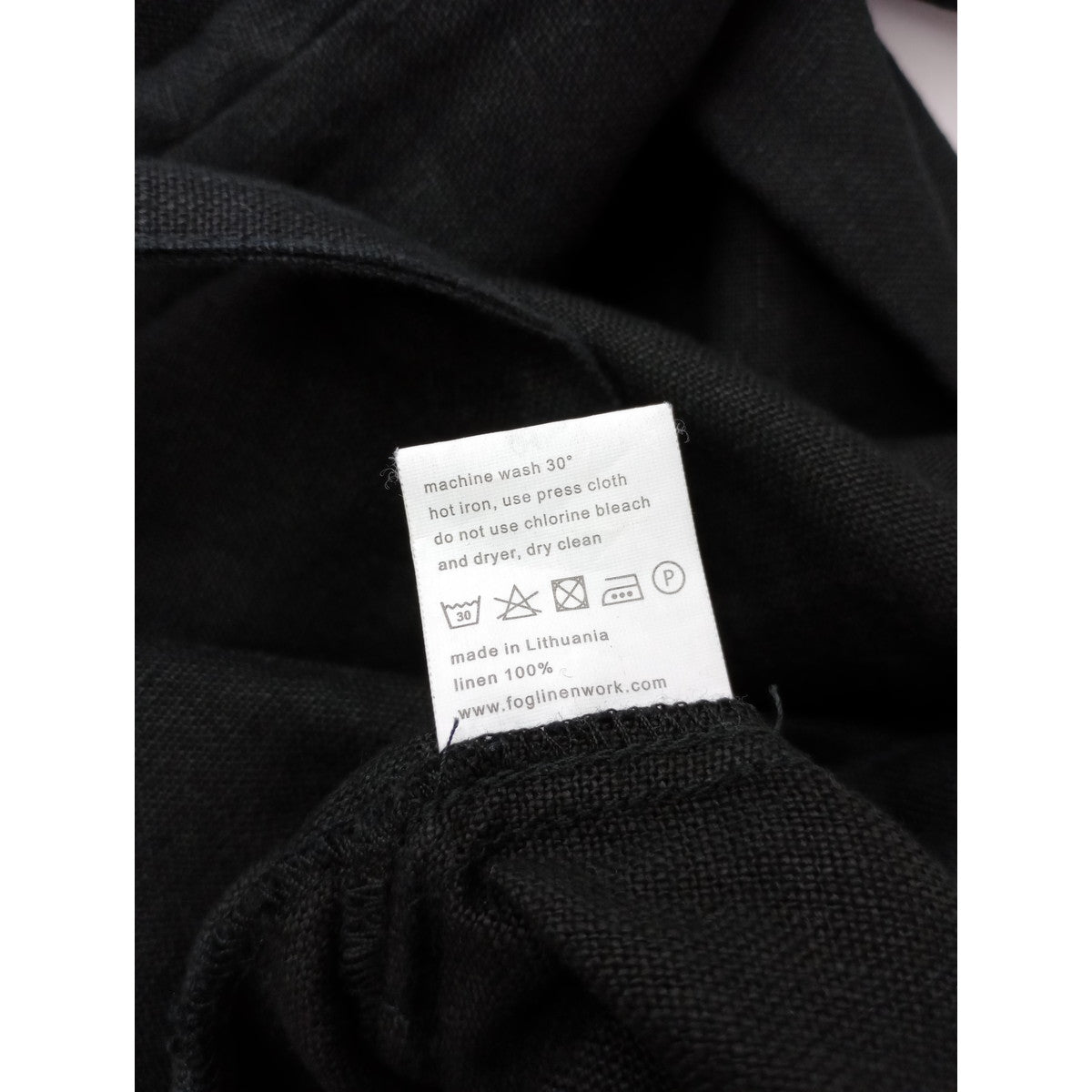 fog linen work フォグリネンワーク サロペット オールインワン 黒 ブラック  【中古】