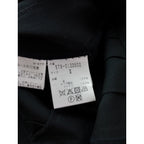 MARGARET HOWELL マーガレットハウエル FINE WOOL POPLIN プリーツスカート 黒 ブラック 2  【中古】