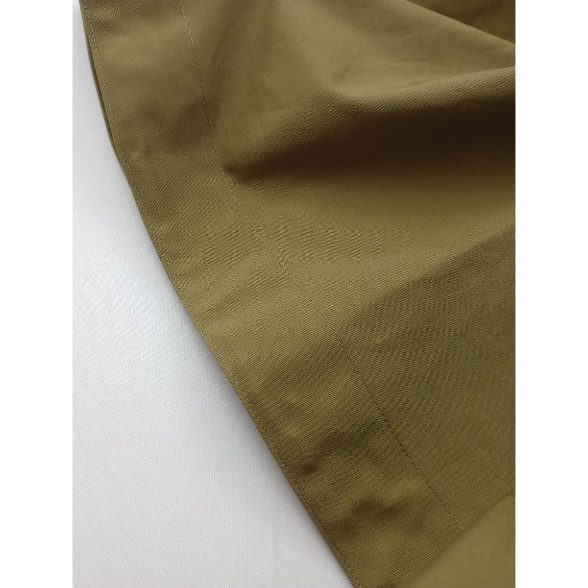 MARGARET HOWELL マーガレットハウエル COTTON TAFETTA コットン ロングスカート カーキ 【中古】
