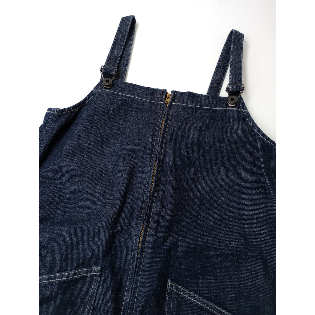 JOHNBULL ジョンブル デニムチューブサロペット オールインワン AP370 ネイビー S 【中古】